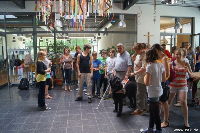 Blinde in einr Schulklasse